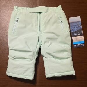 Baby Infant Mint Green Snow Pants NWT